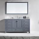 Modern Fittings Caroline Avenue 60" Single Bath Vanity with Marble Top and Round Sink