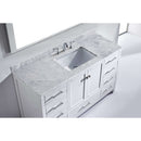 Modern Fittings Caroline Avenue 60" Single Bath Vanity with Marble Top and Square Sink