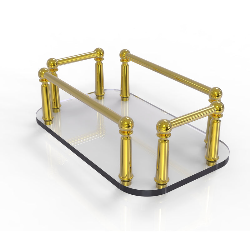 Allied Brass Vanity Top Glass Guest Towel Tray GT-5-PB