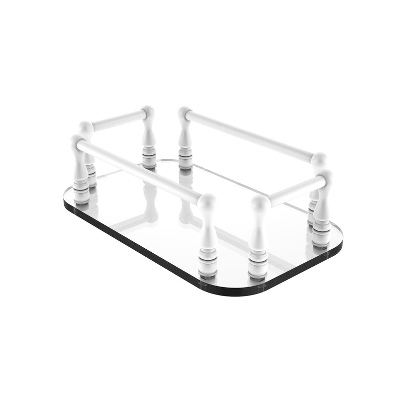 Allied Brass Vanity Top Glass Guest Towel Tray GT-6-WHM