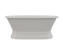 Cambridge Plumbing Cast Iron Double Ended Tub 60"x30", No Faucet Drillings