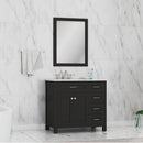 Alya Bath Norwalk 36" Drawer Vanity Espresso with Carrera Marble Top HE-101-36-DR-E-CWMT