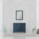 Alya Bath Norwalk 42" Vanity Blue with Carrera Marble Top HE-101-42-B-CWMT