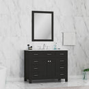 Alya Bath Norwalk 42" Vanity Espresso with Carrera Marble Top HE-101-42-E-CWMT