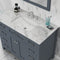 Alya Bath Norwalk 42" Vanity in Gray with Carrera Marble Top HE-101-42-G-CWMT