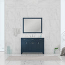 Alya Bath Norwalk 48" Vanity Blue with Carrera Marble Top HE-101-48-B-CWMT