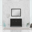 Alya Bath Norwalk 48" Vanity Espresso with Carrera Marble Top HE-101-48-E-CWMT