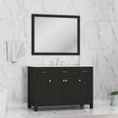 Alya Bath Norwalk 48" Vanity Espresso with Carrera Marble Top HE-101-48-E-CWMT