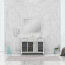 Alya Bath Norwalk 48" Vanity White with Carrera Marble Top HE-101-48-W-CWMT