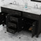 Alya Bath Norwalk 60" Double Vanity Espresso with Carrera Marble Top HE-101-60D-E-CWMT