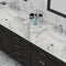 Alya Bath Norwalk 72" Double Vanity Espresso with Carrera Marble Top HE-101-72D-E-CWMT