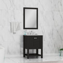 Alya Bath Wilmington 24" Vanity Espresso with Carrera Marble Top HE-102-24-E-CWMT