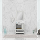 Alya Bath Wilmington 30" Vanity White with Carrera Marble Top HE-102-30-W-CWMT