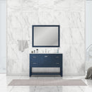 Alya Bath Wilmington 48" Vanity Blue with Carrera Marble Top HE-102-48-B-CWMT