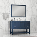 Alya Bath Wilmington 48" Vanity Blue with Carrera Marble Top HE-102-48-B-CWMT