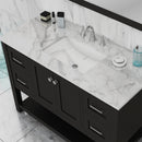 Alya Bath Wilmington 48" Vanity Espresso with Carrera Marble Top HE-102-48-E-CWMT