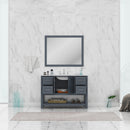 Alya Bath Wilmington 48" Vanity Gray with Carrera Marble Top HE-102-48-G-CWMT