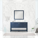 Alya Bath Wilmington 60" Single Vanity in Blue with Carrera Marble Top HE-102-60S-B-CWMT