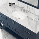 Alya Bath Wilmington 60" Single Vanity in Blue with Carrera Marble Top HE-102-60S-B-CWMT