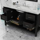 Alya Bath Wilmington 60" Single Vanity in Espresso with Carrera Marble Top HE-102-60S-E-CWMT