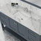 Alya Bath Wilmington 60" Single Vanity Gray with Carrera Marble Top HE-102-60S-G-CWMT