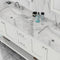 Alya Bath Wilmington 72" Double Vanity White with Carrera Marble Top HE-102-72D-W-CWMT