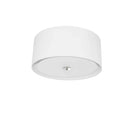 Dainolite 3 Light Helena Flush Mount Pc White W/White Diffuser HEL-163FH-PC-WH