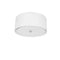 Dainolite 3 Light Helena Flush Mount Pc White W/White Diffuser HEL-163FH-PC-WH