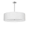 Dainolite 4 Light Helena Pendant Polished Chrome White with White Diffuser HEL-304P-PC-WH