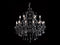 Avenue Lighting Onyx Ln. Collection Black 18 Light Crystal Chandelier Hanging Chandelier Black Crystal HF1040-BLK