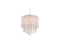 Avenue Lighting Beverly Dr. Collection Round White Silk String Shade And Crystal Dual Mount Dual Mount/Flush & Hanging White Silk String HF1501-WHT