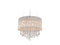 Avenue Lighting Beverly Dr. Collection Round Silver Silk String Shade And Crystal Dual Mount Dual Mount/Flush & Hanging Silver Silk String HF1502-SLV