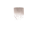 Avenue Lighting Beverly Drive Collection Silver Silk String And Crystal Wal Sconce Wall Sconce Silver Silk String HF1511-SLV