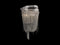 Avenue Lighting Wilshire Blvd. Collection Polish Nickel Chain And Crystal Wall Sconce Wall Sconce Polish Nickel/Crystal HF1607-NCK