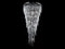 Avenue Lighting Hollywood Blvd. Collection Polished Nickel And Tear Drop Crystal Large Hanging Fixture Hanging Chandelier Polish Nickel / Clear Glass Tear Drops HF1805-PN