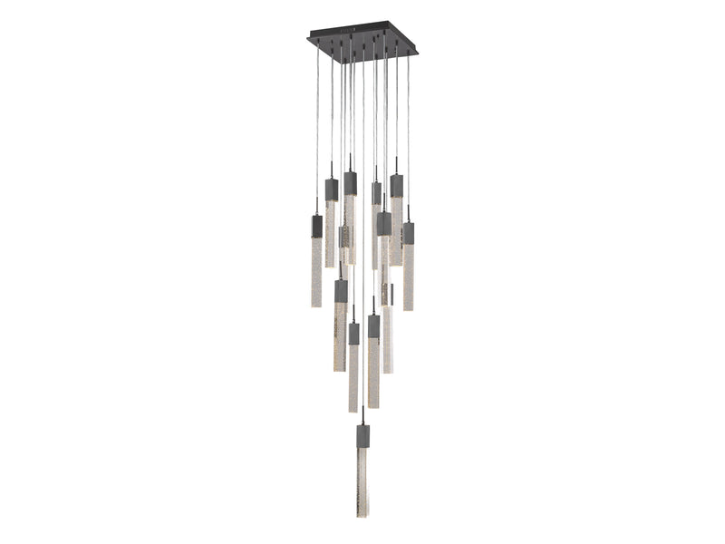 Avenue Lighting Glacier Avenue Collection Flush Mount Pendants Dark Bronze  HF1905-13-GL-DBZ