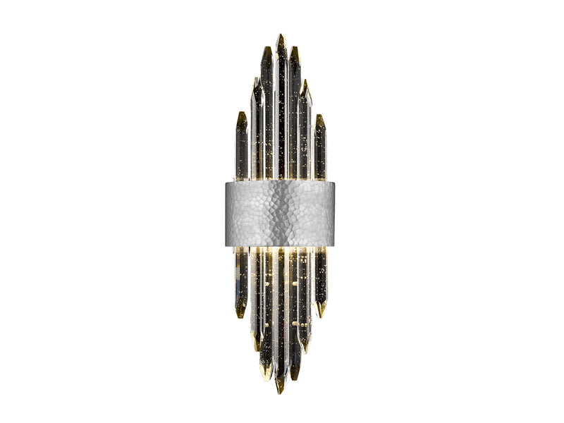 Avenue Lighting Aspen Collection Wall Sconce Hammered Polished Nickel HF3017-HPN