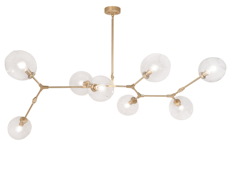 Avenue Lighting Fairfax Collection  Hanging Chandelier Brushed Brass HF8088-BB