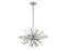 Avenue Lighting Palisades Ave. Collection Hanging Chandelier Chrome With Clear Glass HF8201-CH