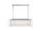 Avenue Lighting Soho Collection Hanging Chandelier Polished Nickel Silver Finish With Moon Rock Gem Nuggets  HF9000-SLV