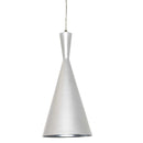 Dainolite 1 Light Incan Pendant White W/Silver Pebbled Interior HKI-81P-WH