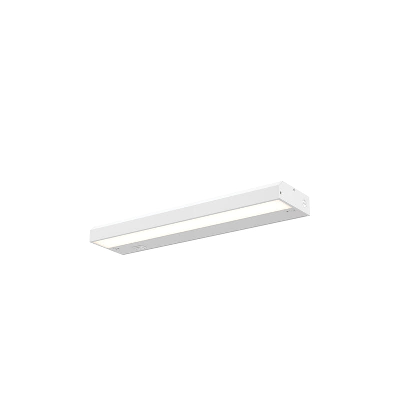 Dals Lighting 18" Hardwired Non-Swivel Linear 8W 450 LM CRI90 HLF18-3K-WH