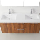 Modern Fittings Midori 54" Double Bath Vanity with Top and Integrated Square Sinks