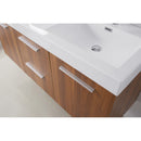 Modern Fittings Midori 54" Double Bath Vanity Top and Integrated Square Sinks Faucets