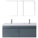 Modern Fittings Zuri 55" Double Bath Vanity Top and Integrated Square Sinks