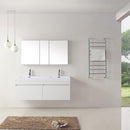 Modern Fittings Zuri 55" Double Bath Vanity Top and Integrated Square Sinks