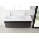 Modern Fittings Zuri 55" Double Bath Vanity Top and Integrated Square Sinks