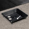 Personalized Black Leather Stash Tray