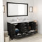 Modern Fittings Caroline Premium 60" Double Bath Vanity with Marble Top and Round Sinks