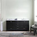Modern Fittings Caroline Premium 72" Double Bath Vanity with Marble Top and Square Sinks